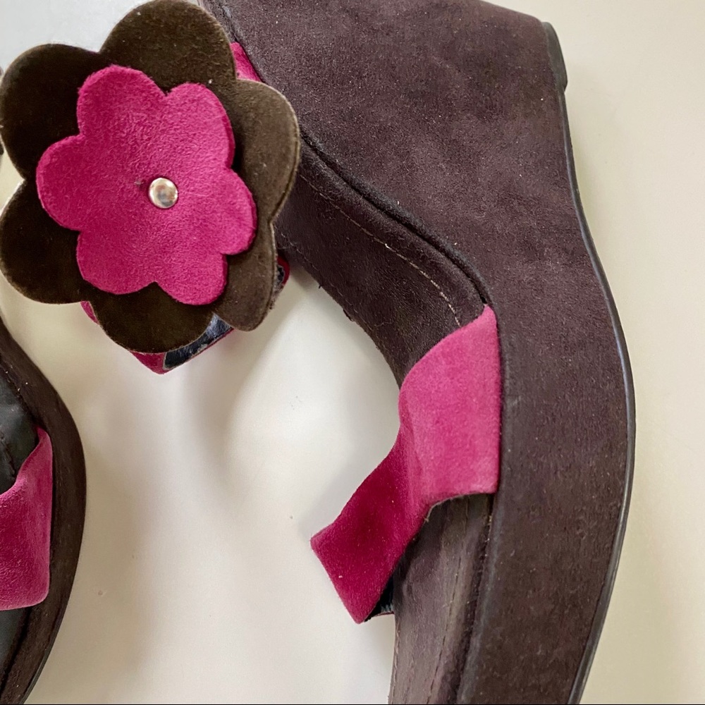 Colin Stuart Leather Wedges - Picture 2 of 4